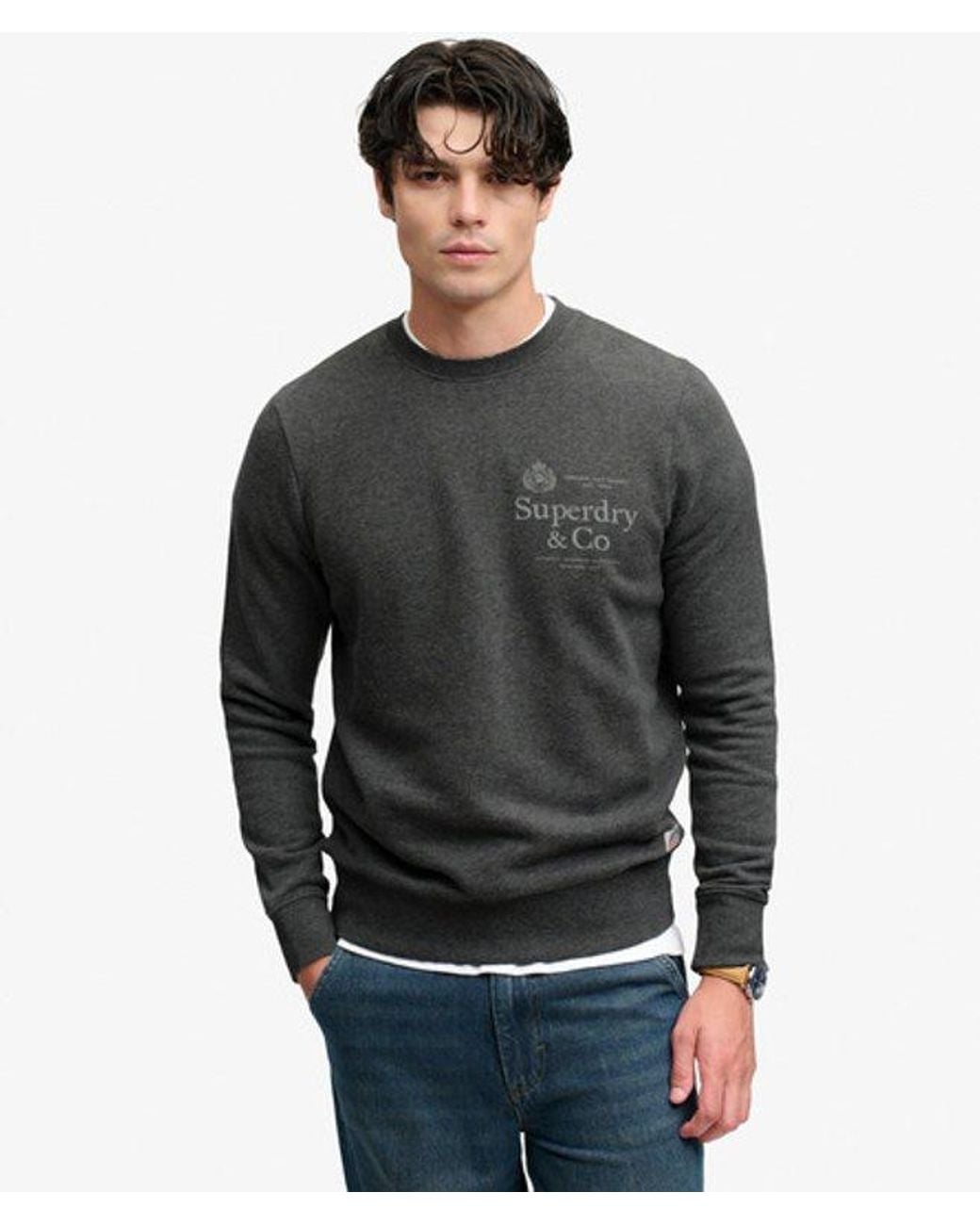 Superdry Gray & Co 1954 Company Relaxed Sweatshirt for men