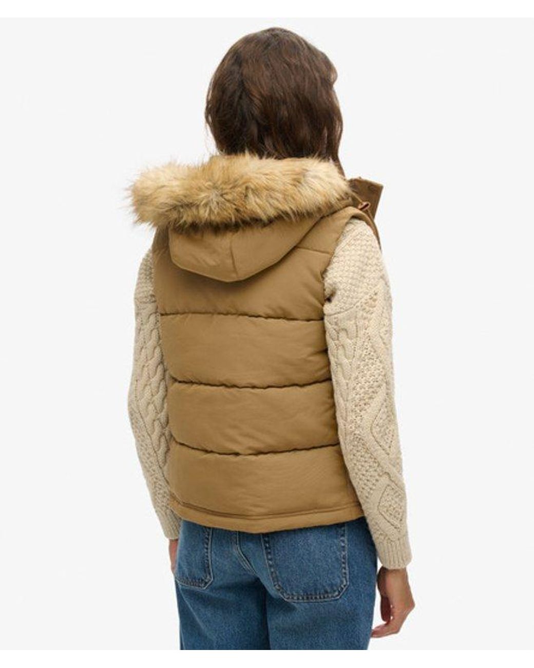 Superdry Natural & Co Everest Faux Fur Gilet