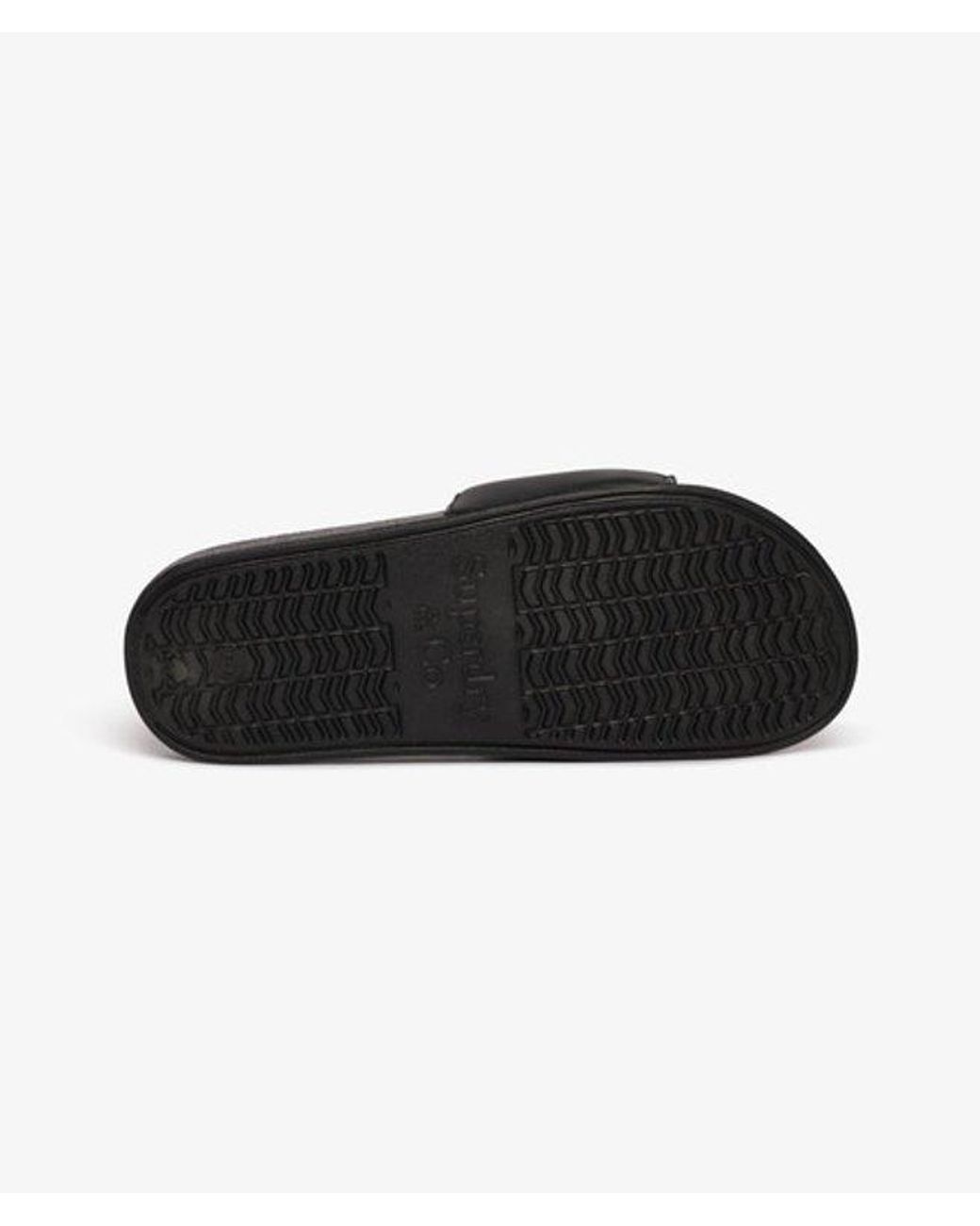 Superdry Black & Co Pool Sliders