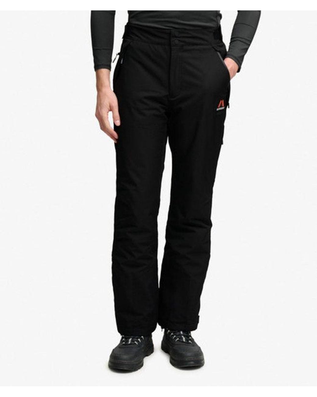 Superdry Black Slim Ski Pants for men