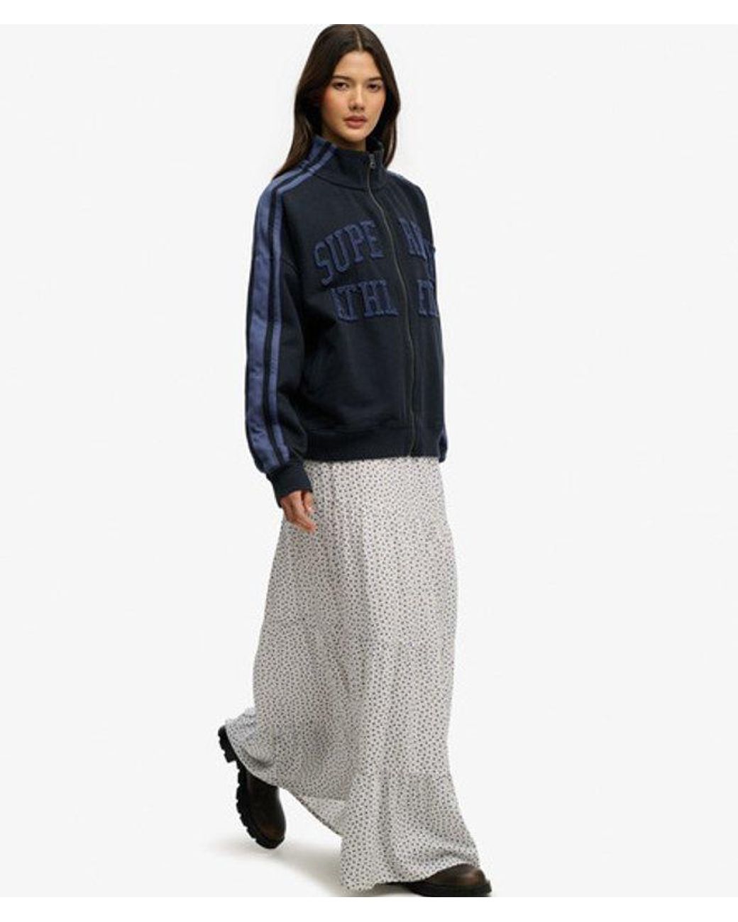 Superdry White & Co Woven Tiered Maxi Skirt