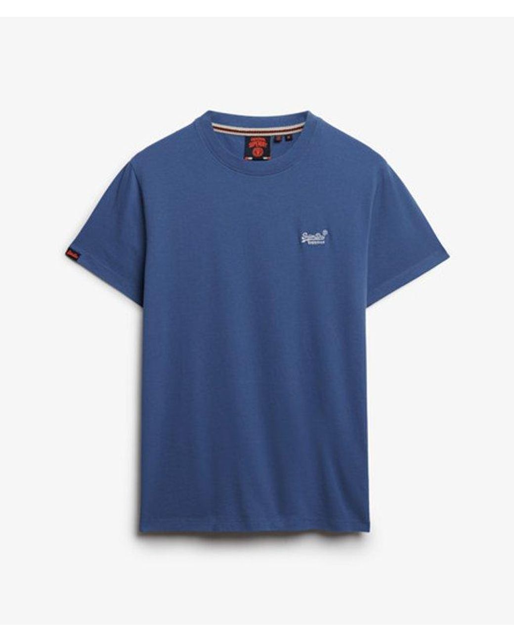 Superdry Blue & Co Organic Cotton Essential Logo T-shirt for men