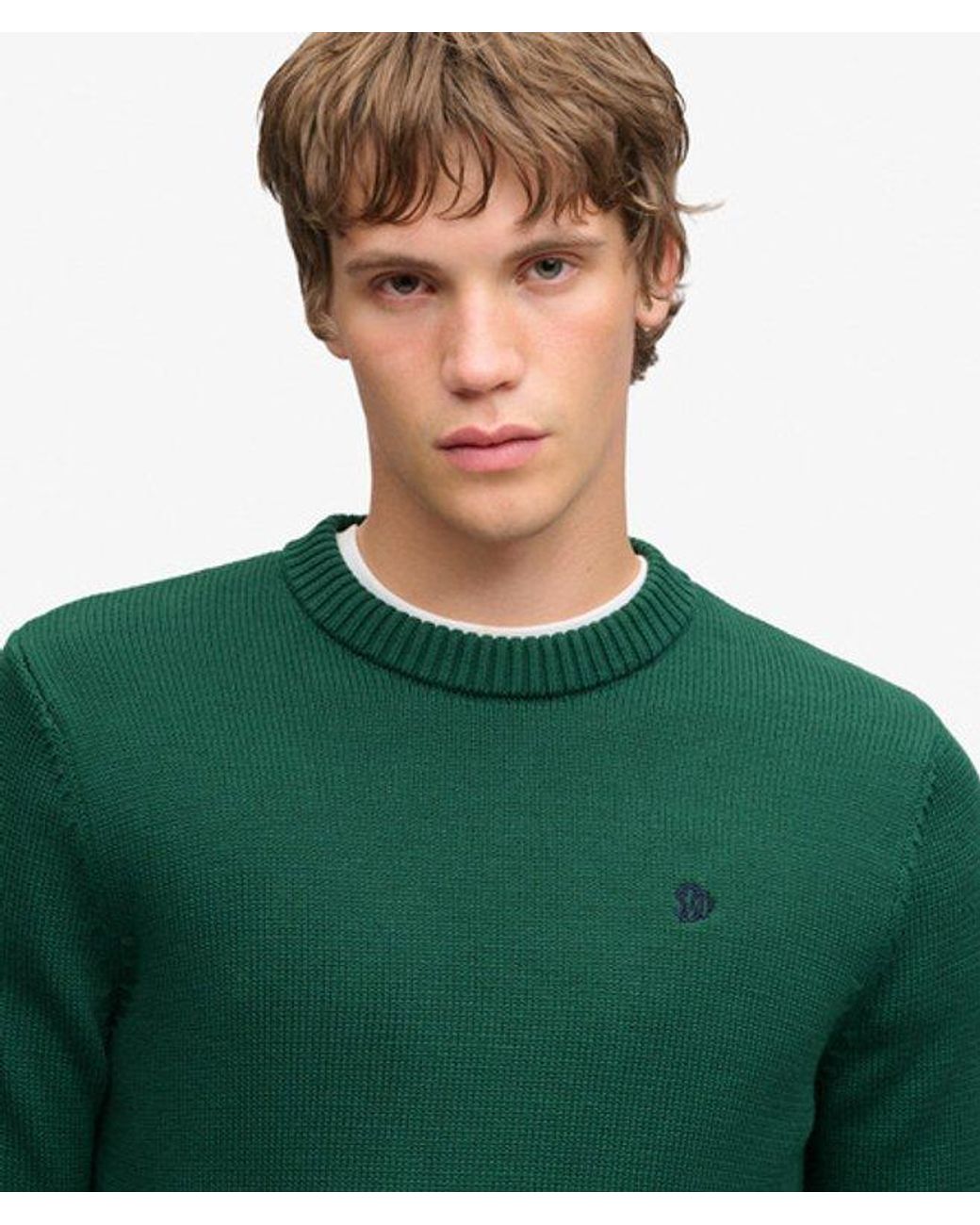 Superdry Green & Co Preppy Cotton Jumper for men