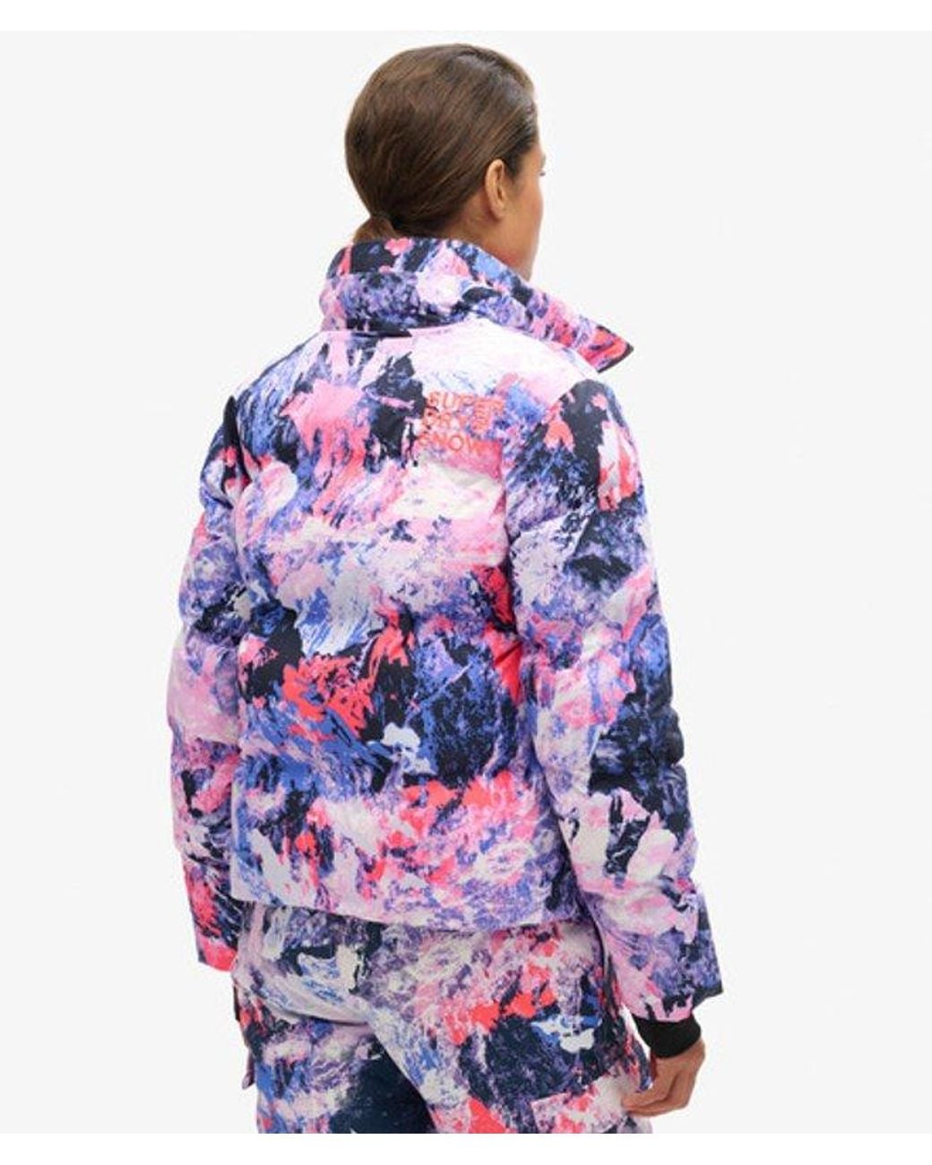 Superdry Blue Ski Boxy Puffer Jacket