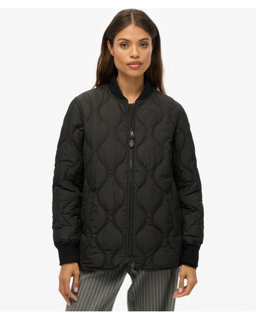 Superdry Black & Co Short Quilted Liner Jacket