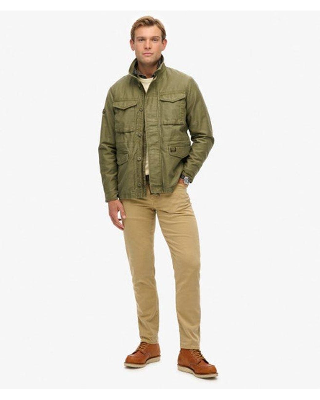 Superdry Green Collared M65 Jacket for men