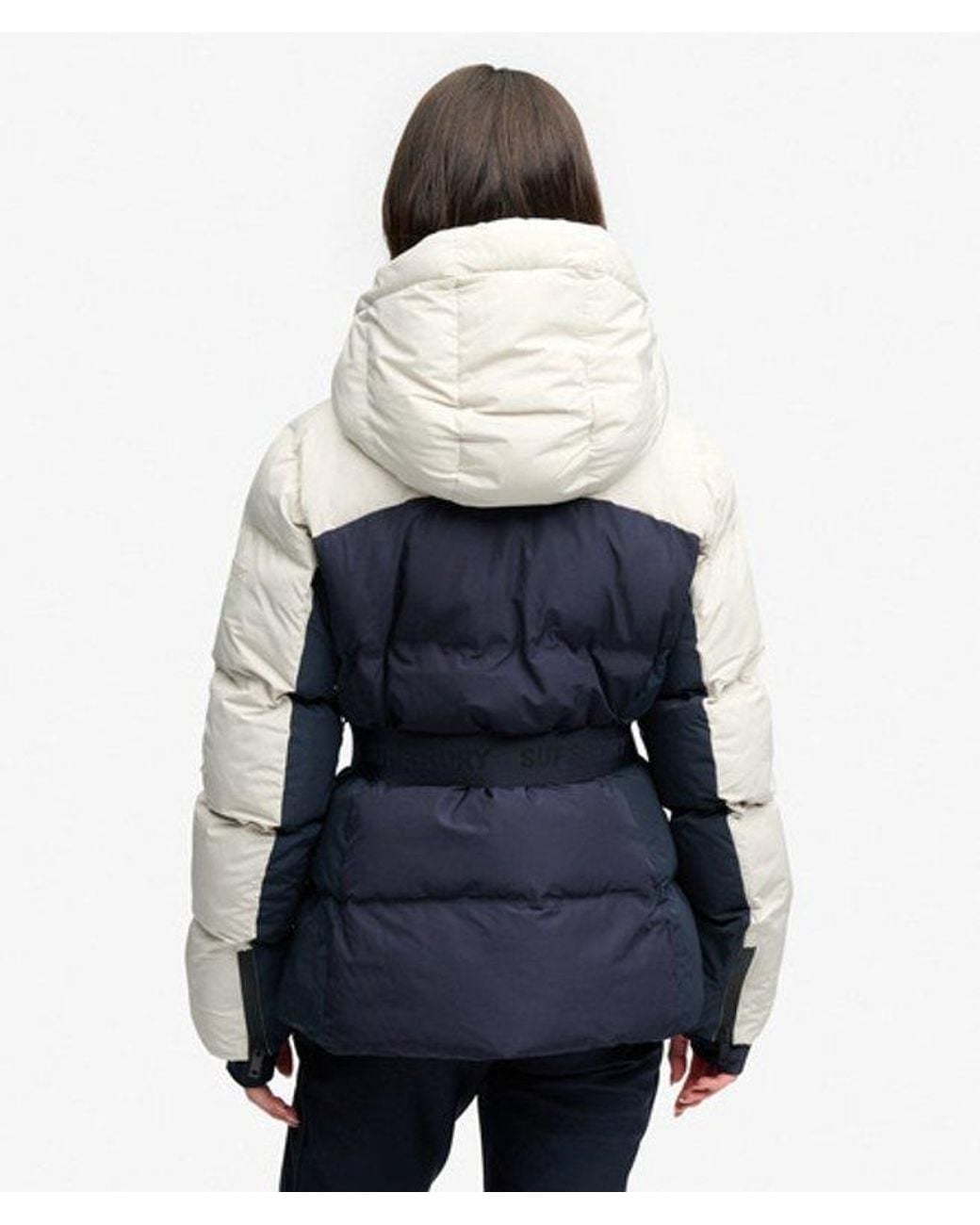 Superdry White & Co Luxe Chevron Ski Padded Jacket