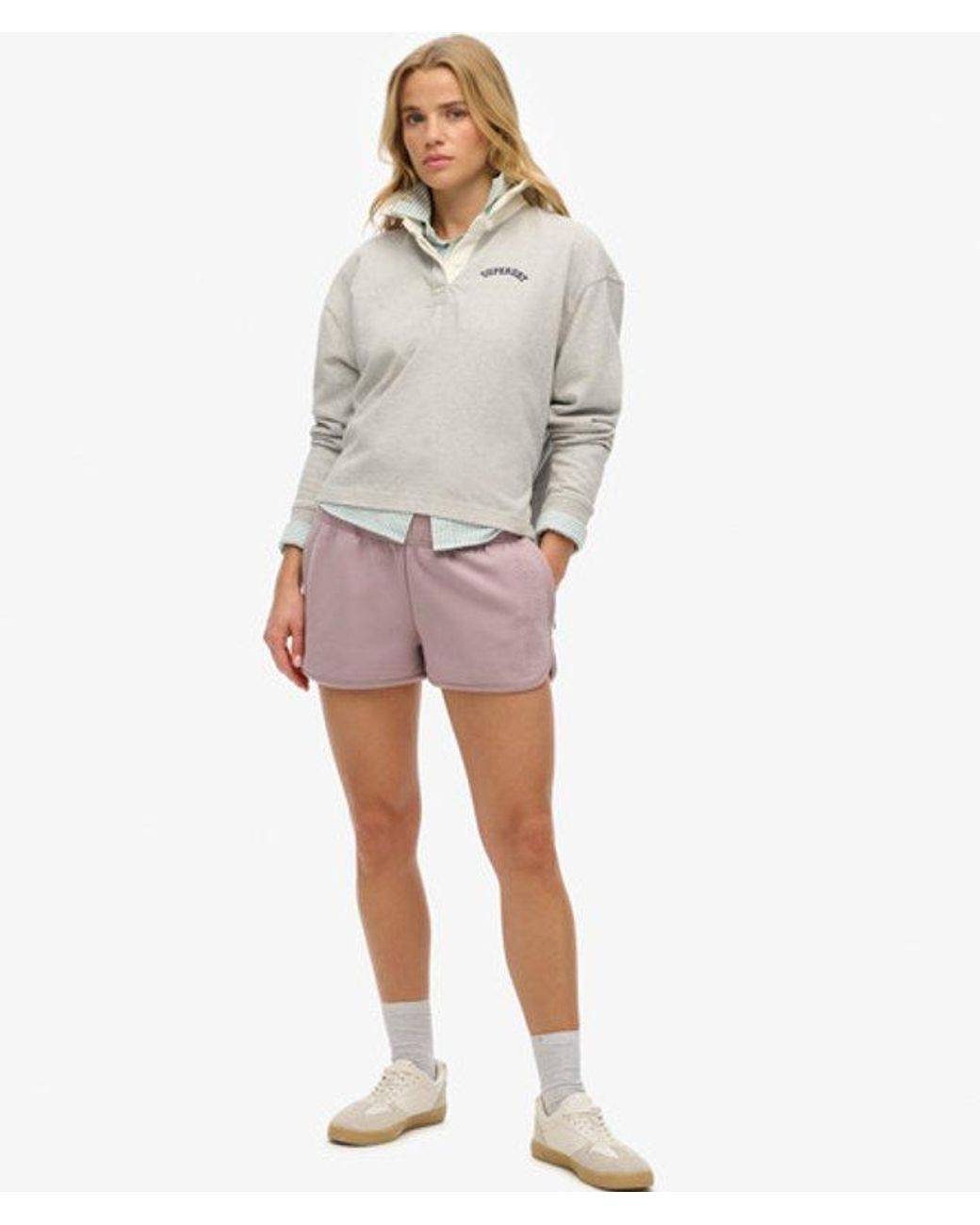 Superdry Gray & Co Sports Tech Racer Shorts