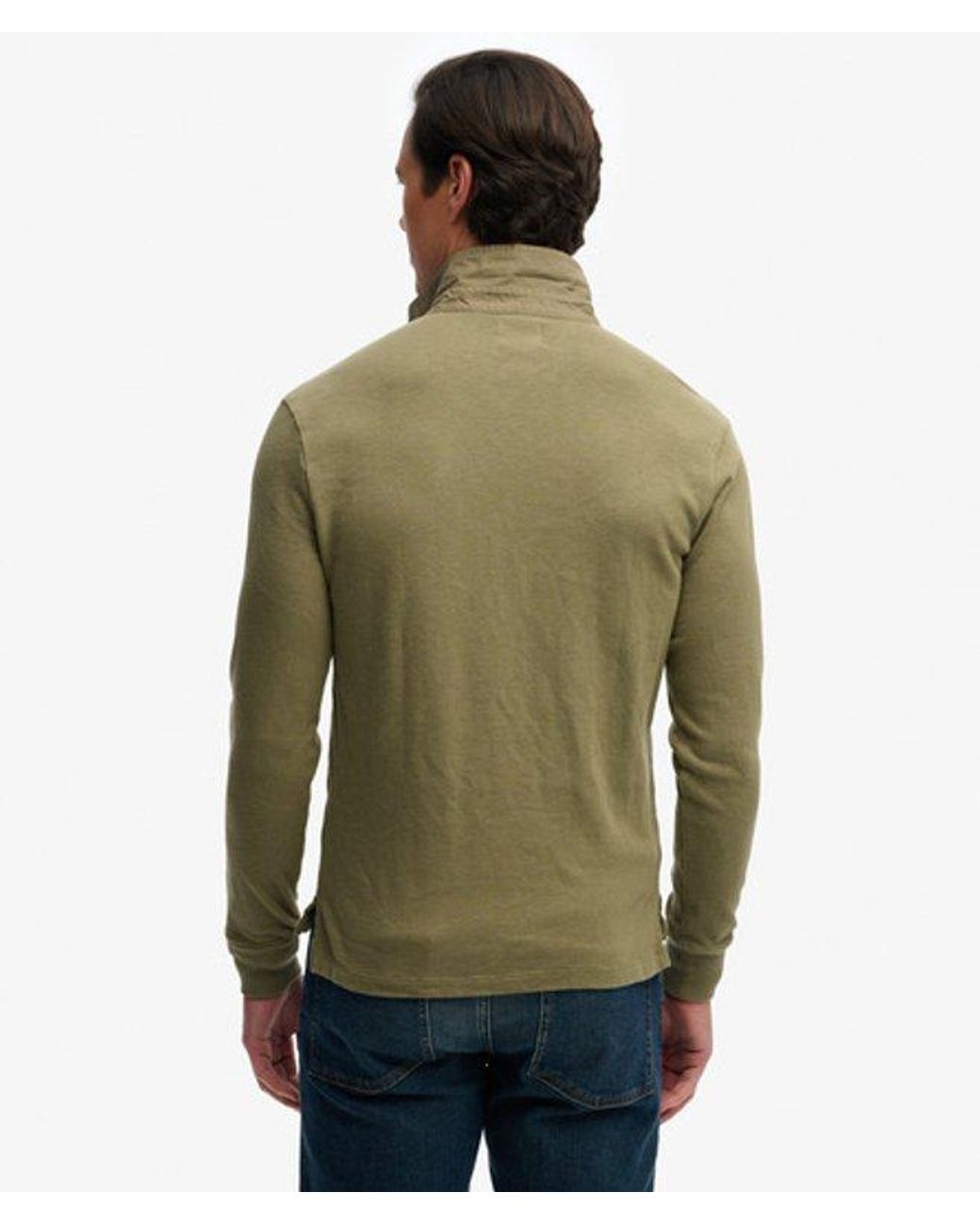 Superdry Green & Co Classic Preppy Long Sleeved Top for men