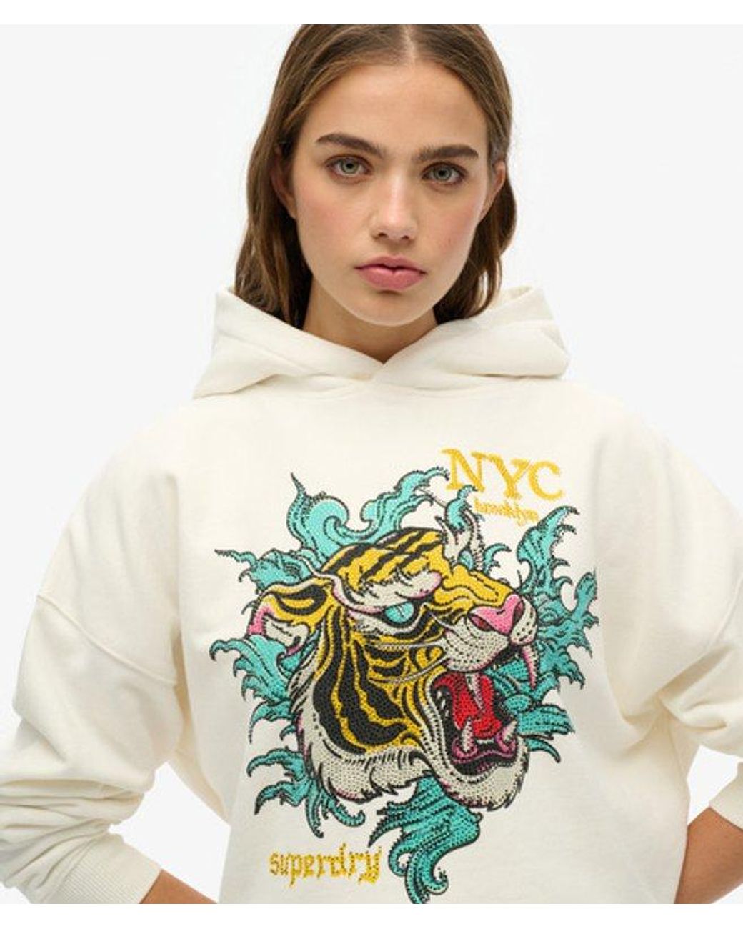 Superdry Natural Neo Trad Tattoo Relaxed Hoodie