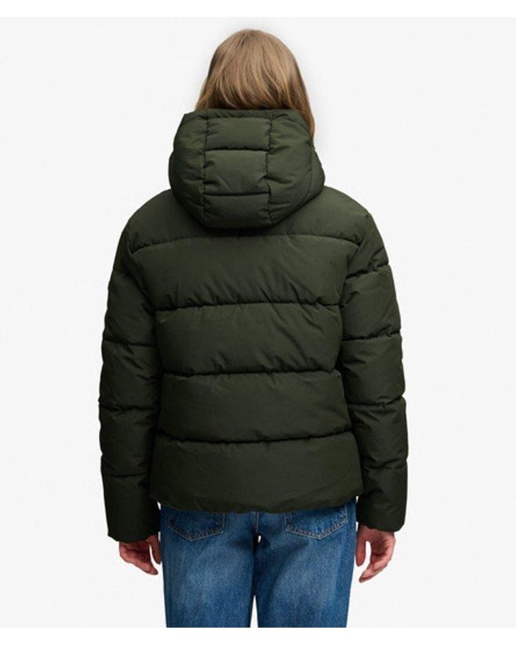 Superdry Green & Co Premium Hooded Puffer Jacket