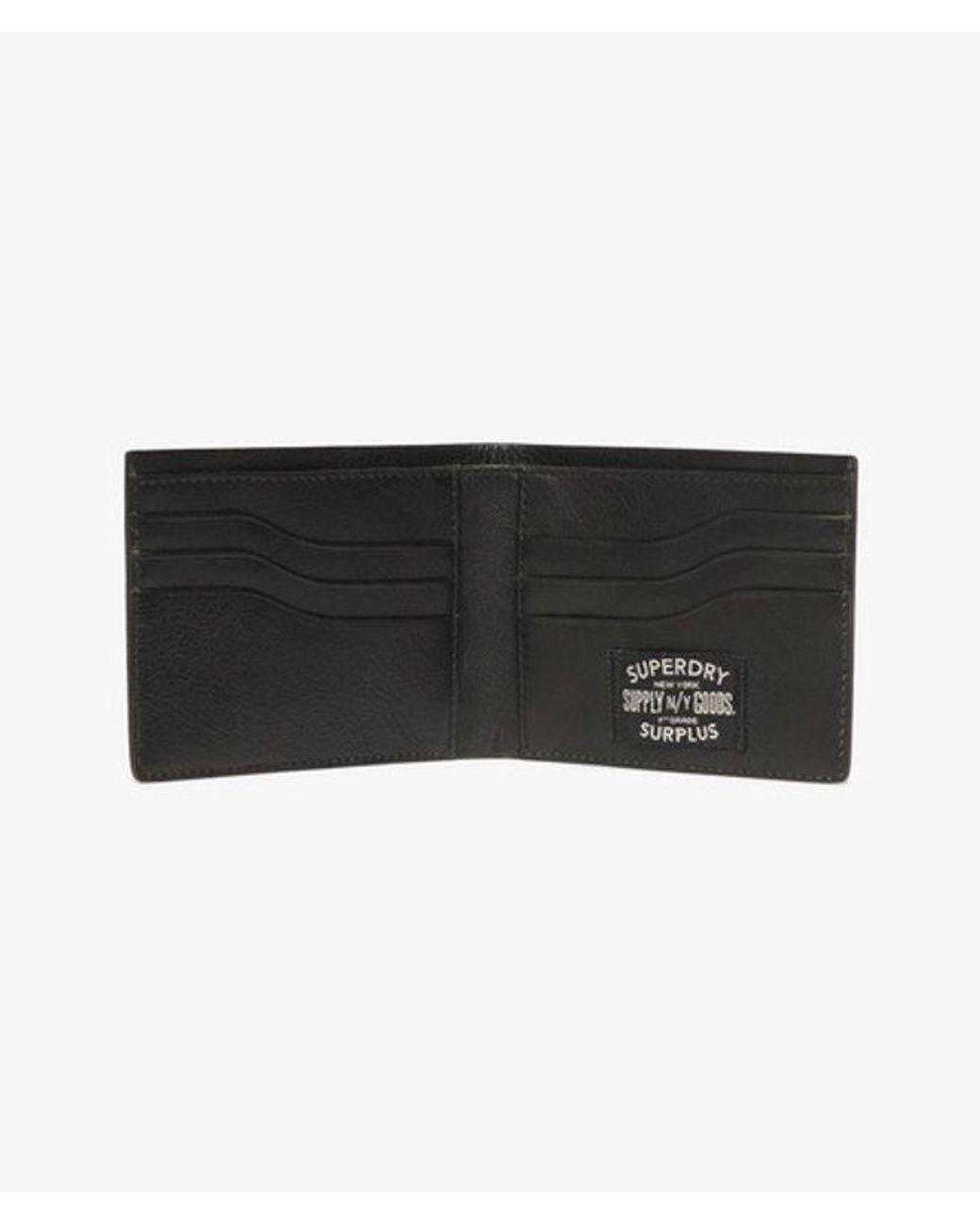 Superdry Black Leather Goods Wallet