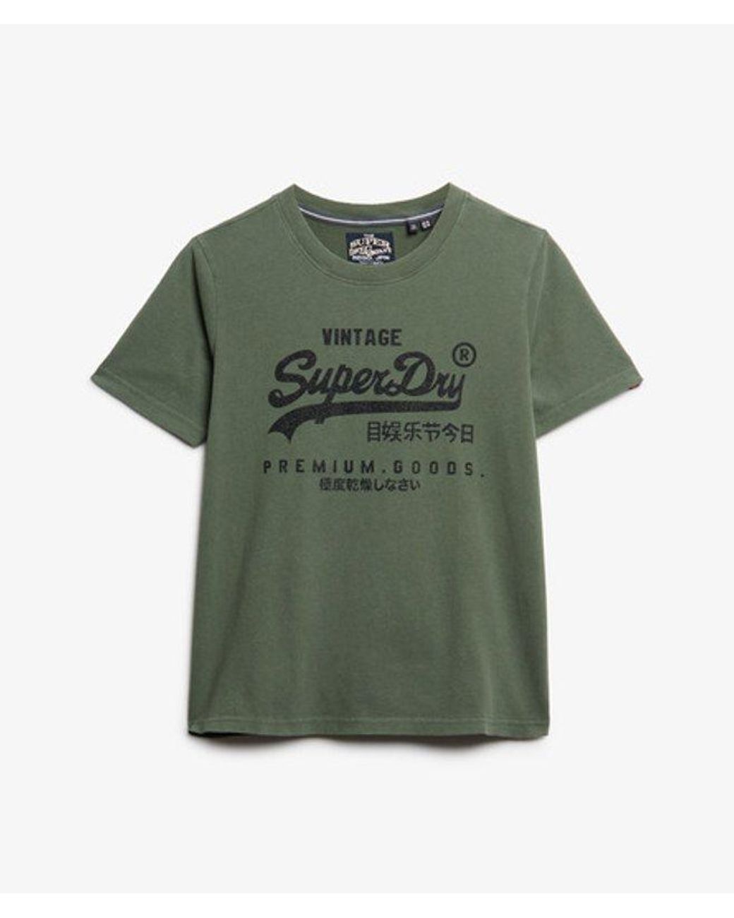Superdry Green & Co Embellished Vintage Logo Relaxed T-shirt