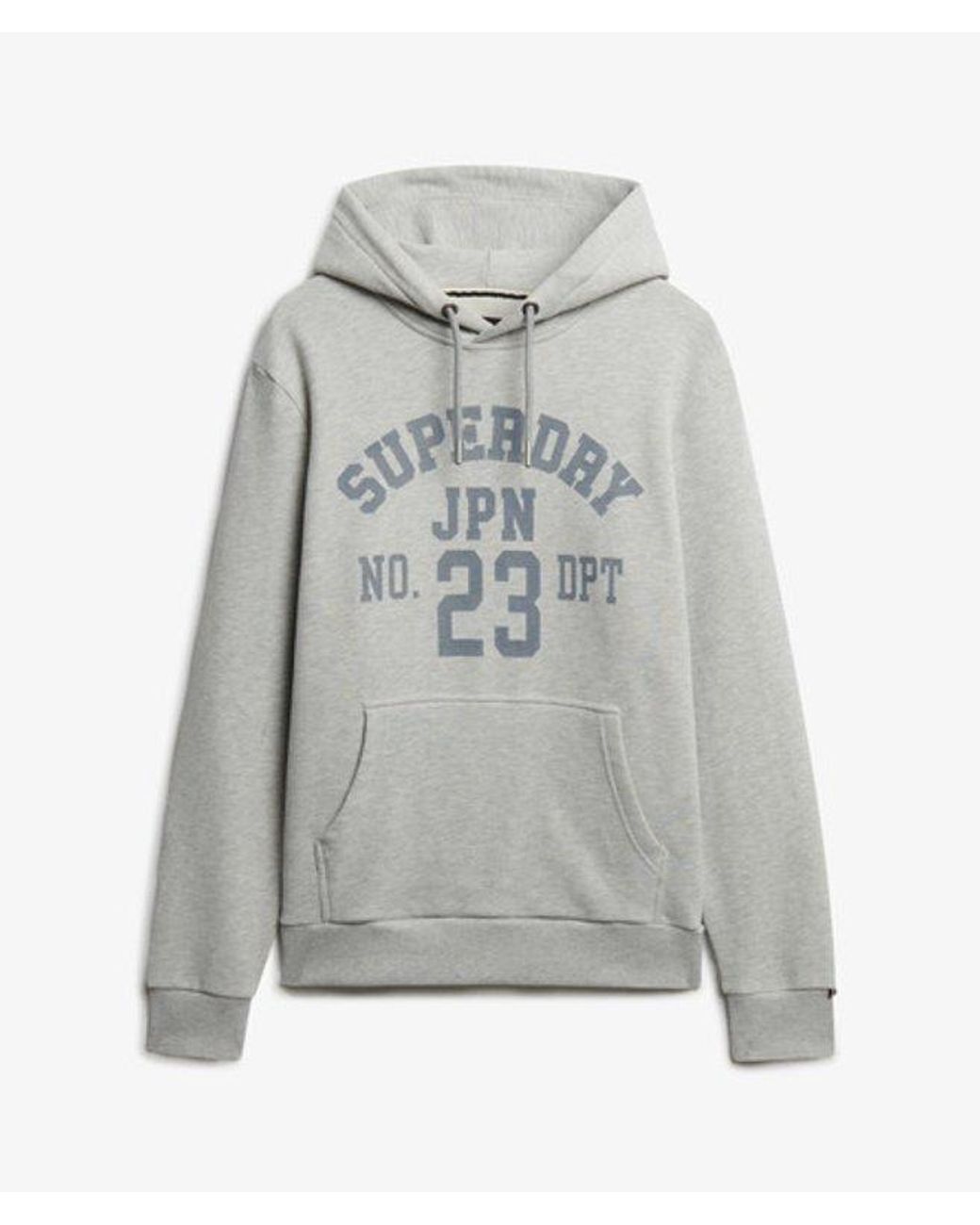 Superdry Gray & Co Athletic Essentials Hoodie for men