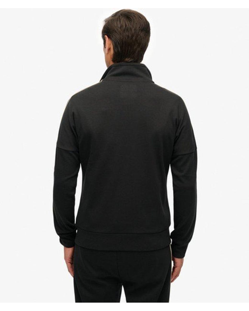 Superdry Black Tech Cult Loose Track Top for men