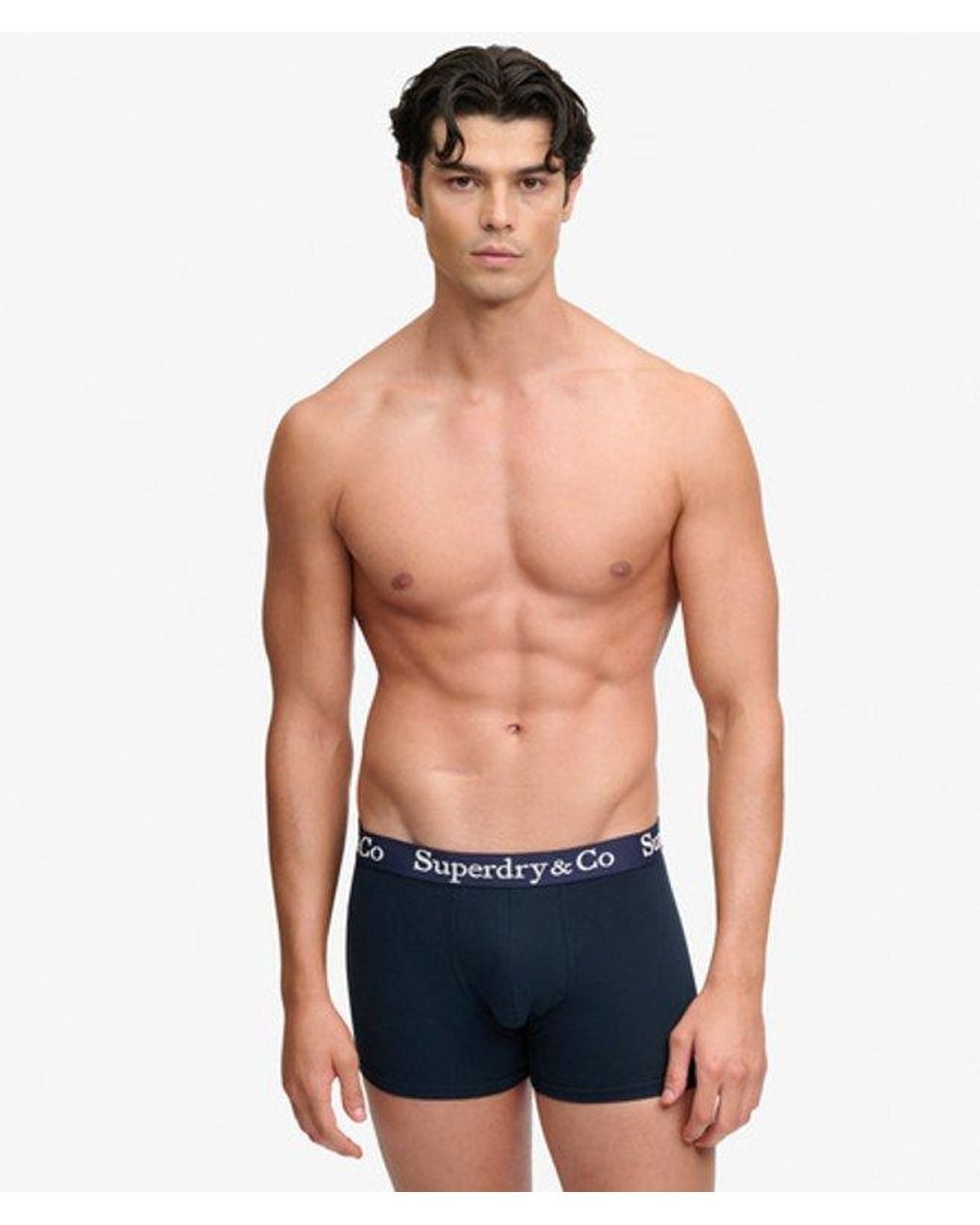Superdry Blue Co Trunk Triple Pack for men