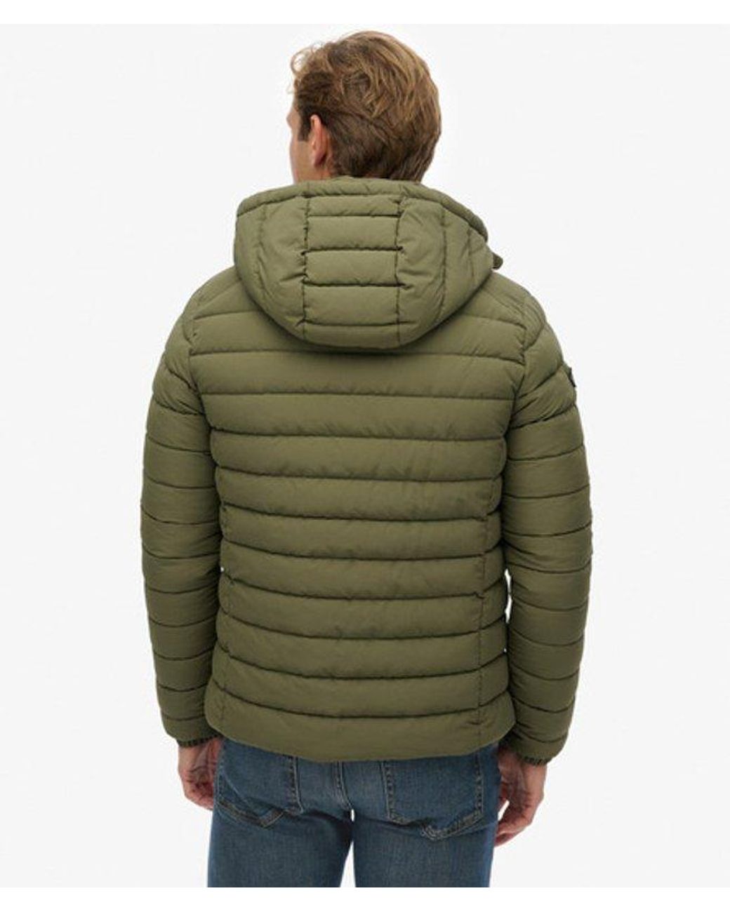 Superdry Green & Co Hooded Fuji Padded Jacket for men