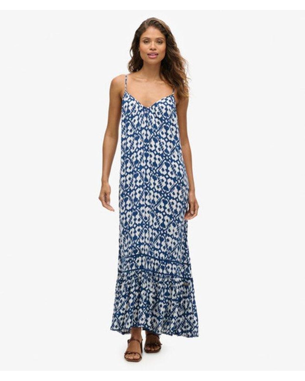 Superdry Blue & Co Long Cami Dress