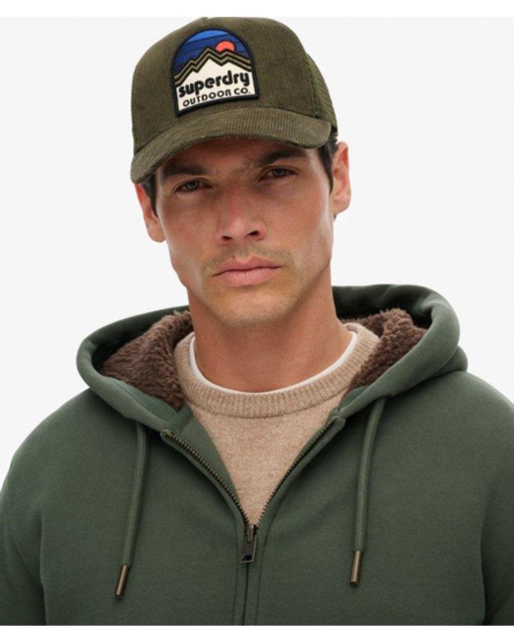 Superdry Green & Co Mesh Cord Trucker Cap