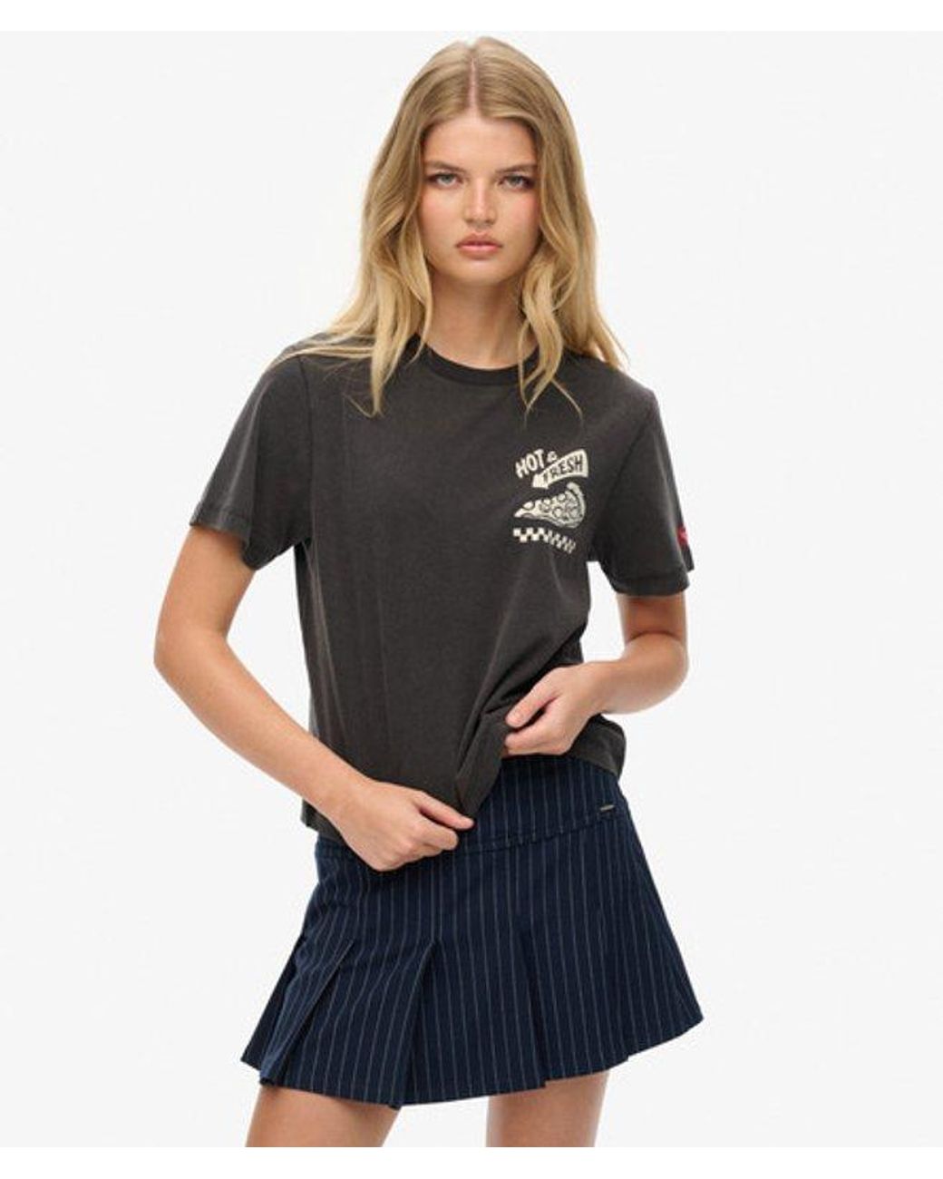 Superdry Black & Co Roadside Trade Relaxed T-shirt