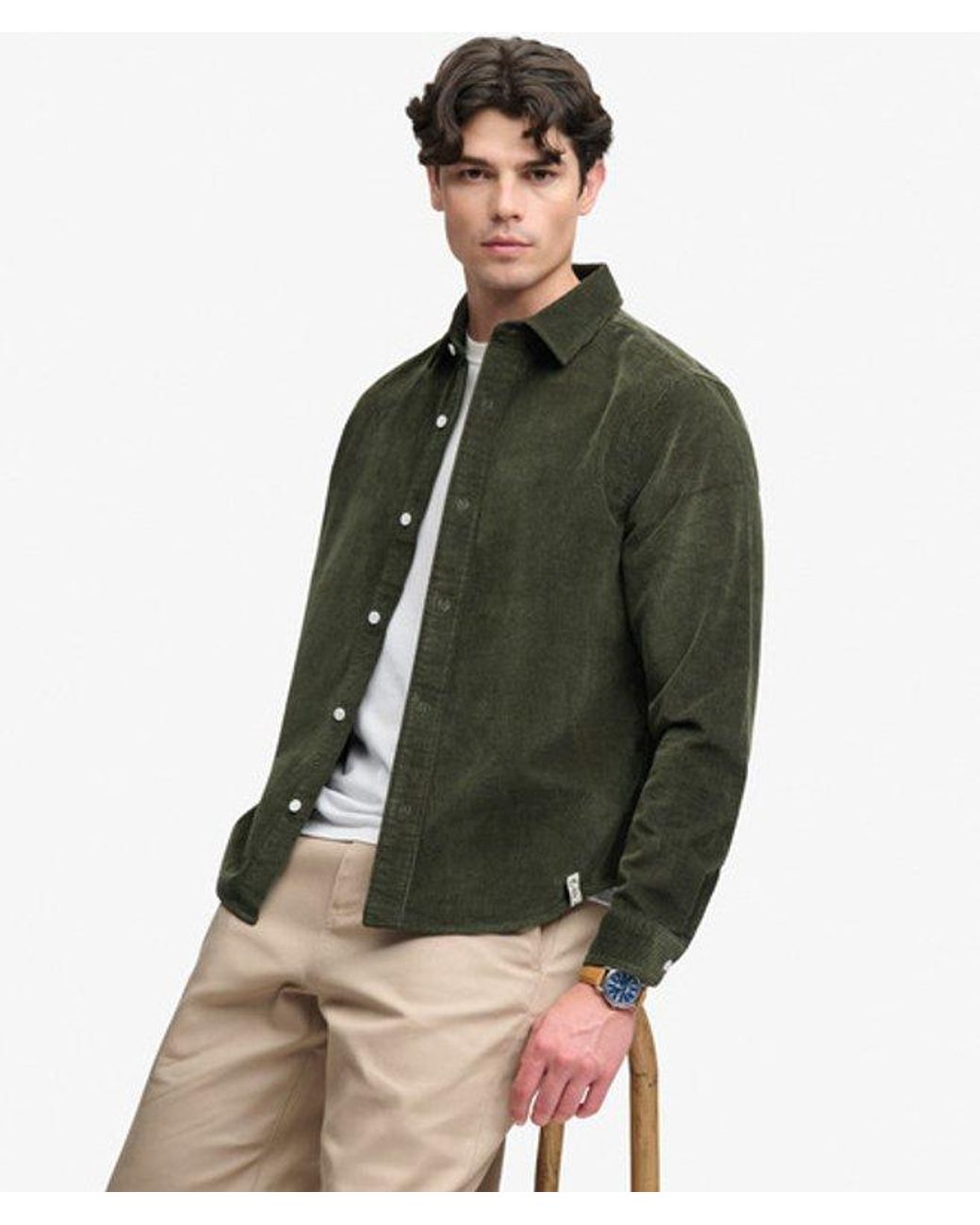 Superdry Green & Co Cord Overshirt for men