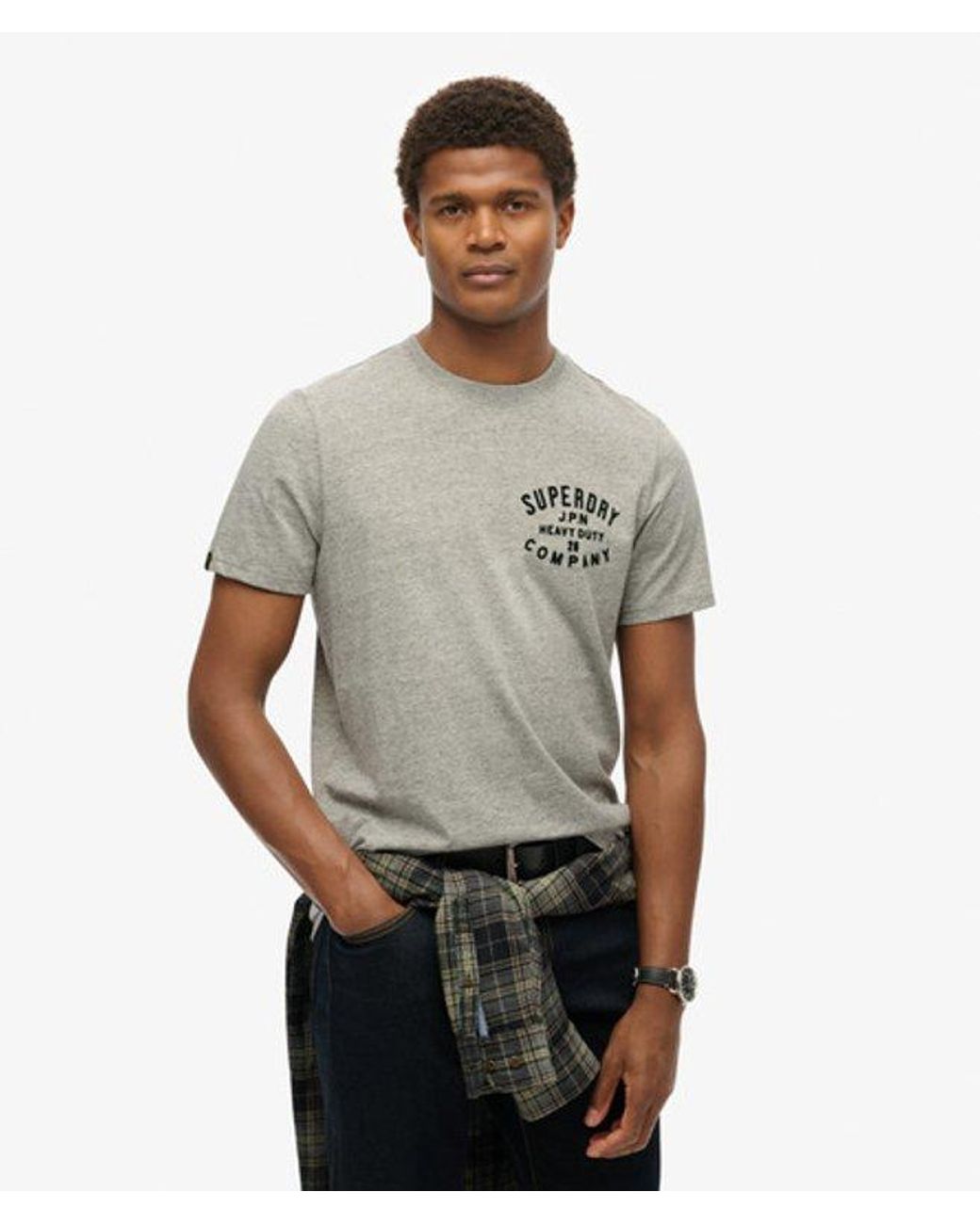 Superdry Gray & Co Machined Goods Workwear T-shirt for men