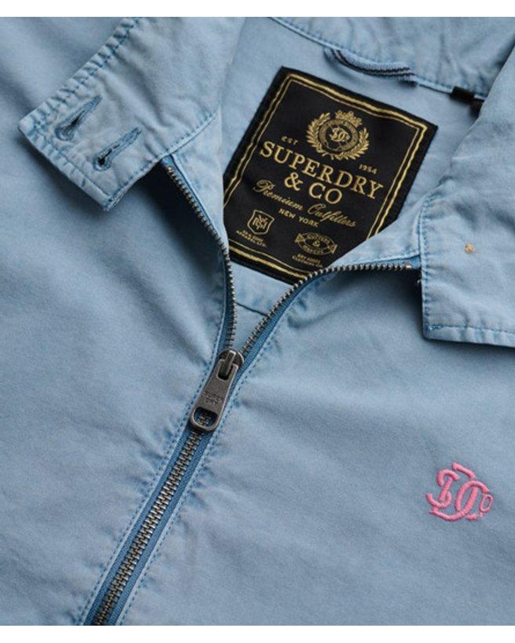 Superdry Blue & Co Cotton Harrington Jacket