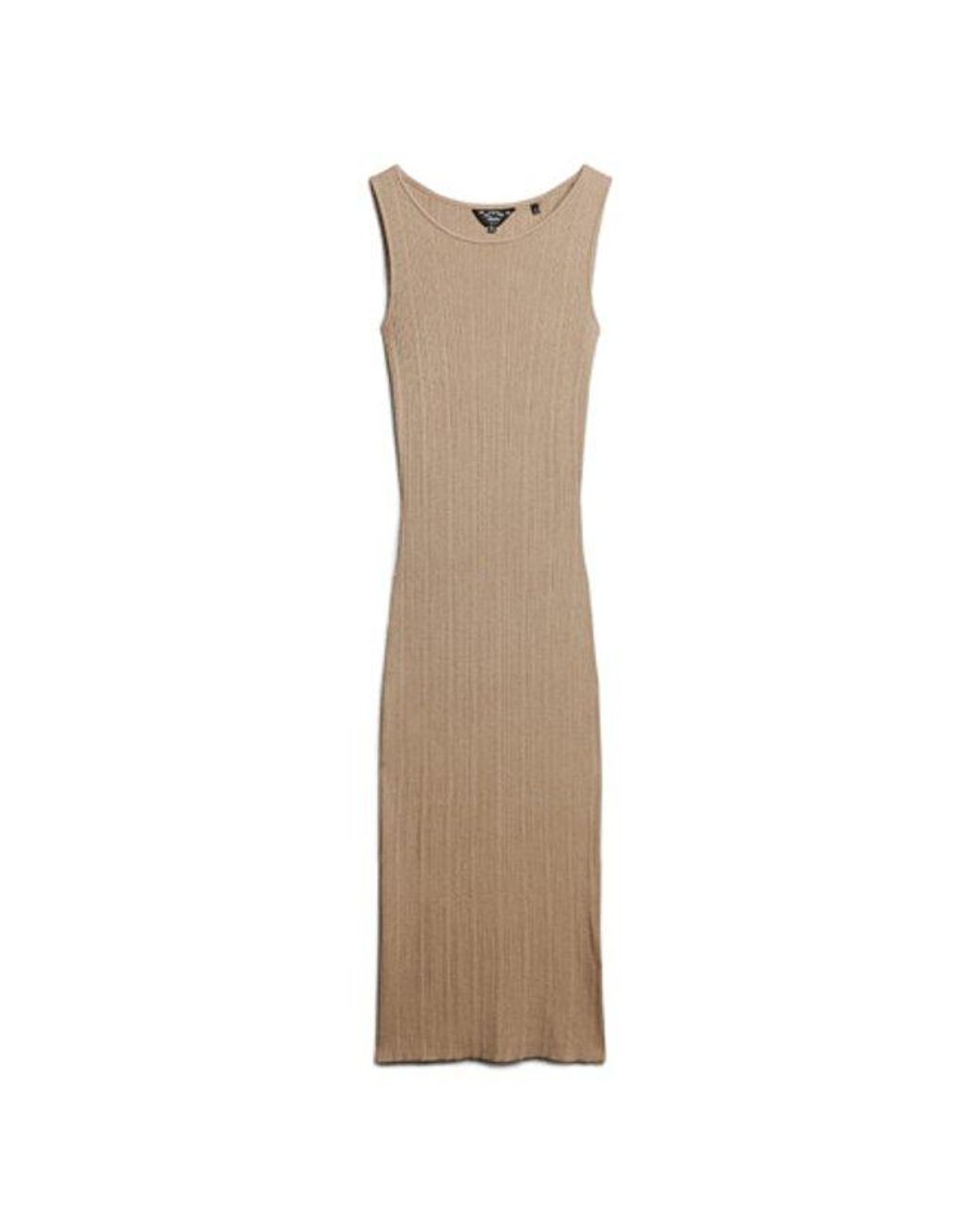 Superdry Natural & Co Rayon Backless Knitted Midi Dress