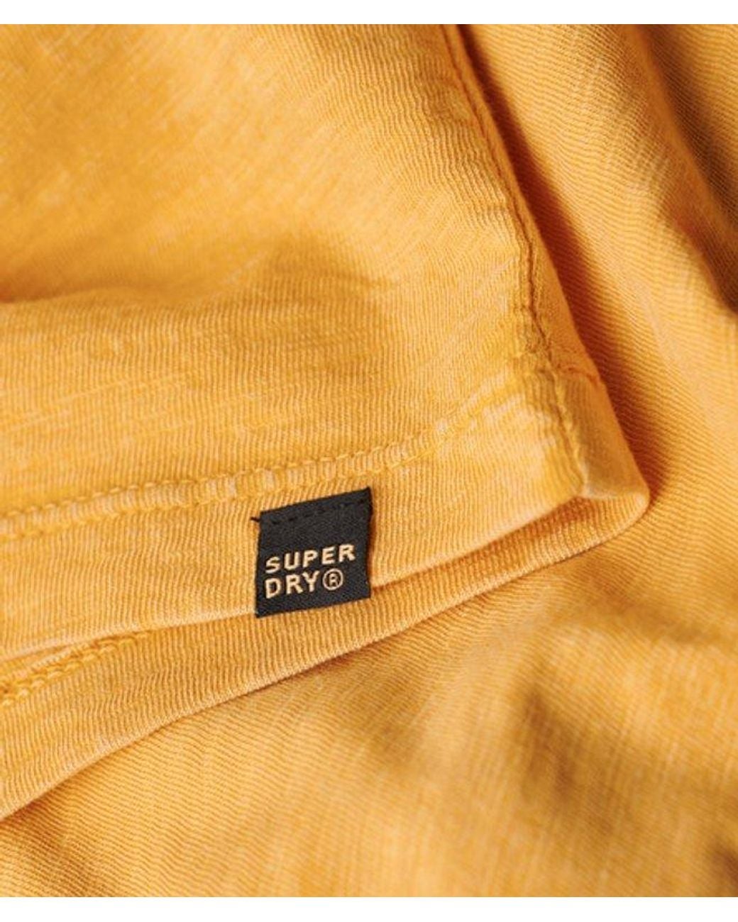 Superdry Yellow & Co V-neck Slub Short Sleeve T-shirt for men