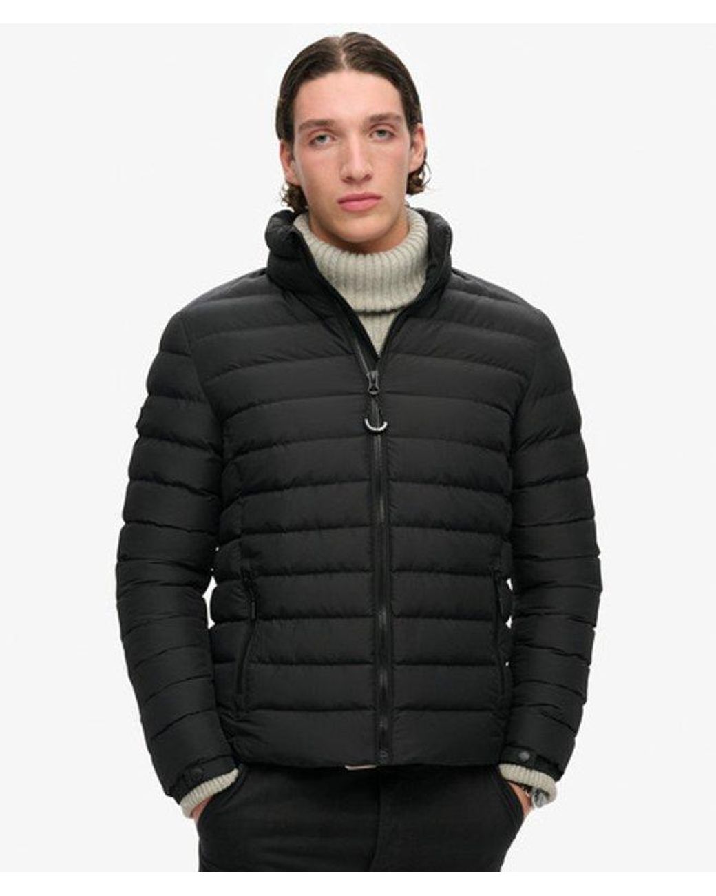 Superdry Black & Co Fuji Printed Padded Jacket for men