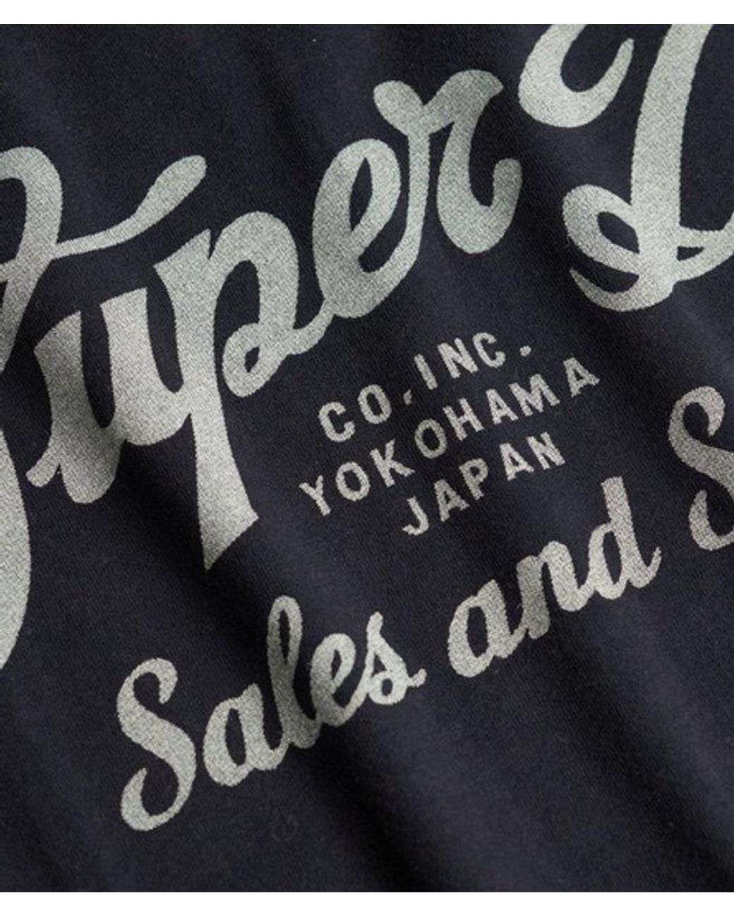 Superdry Blue Industry Worker Relaxed T-Shirt for men