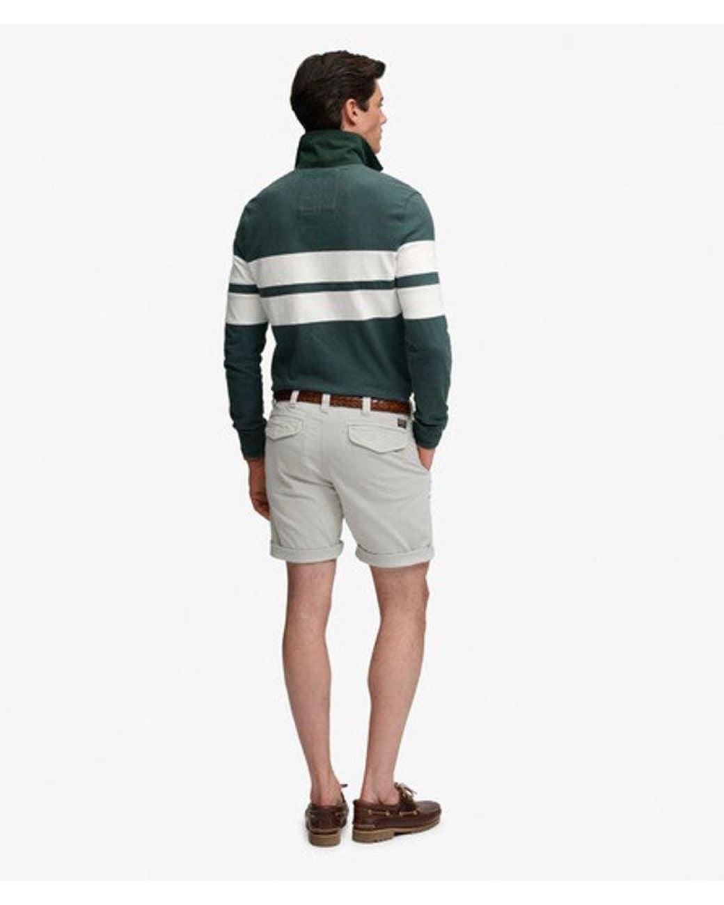 Superdry Utility Chino Shorts Normale Pasvorm in het Gray voor heren