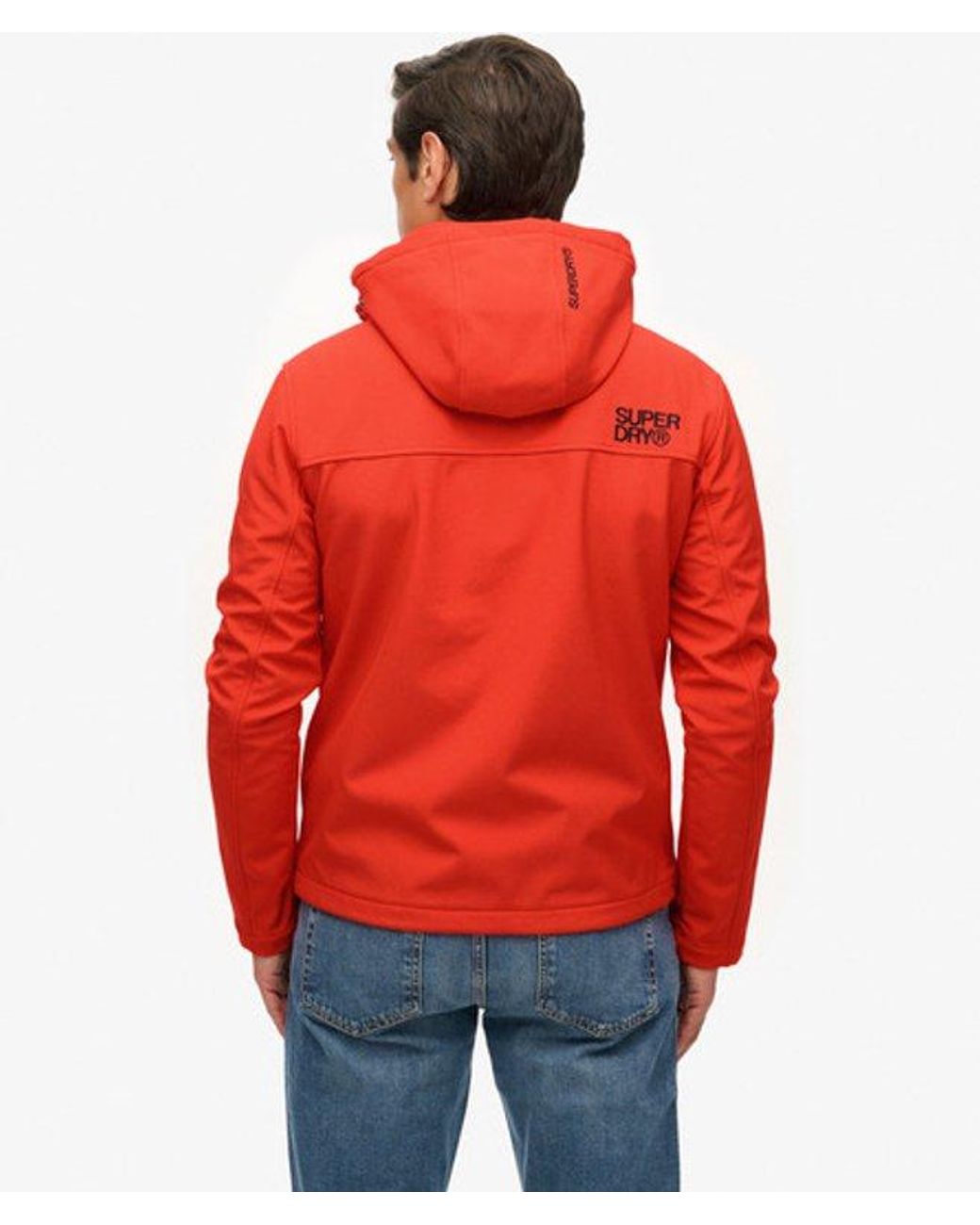 Superdry Red & Co Hooded Soft Shell Trekker Jacket for men