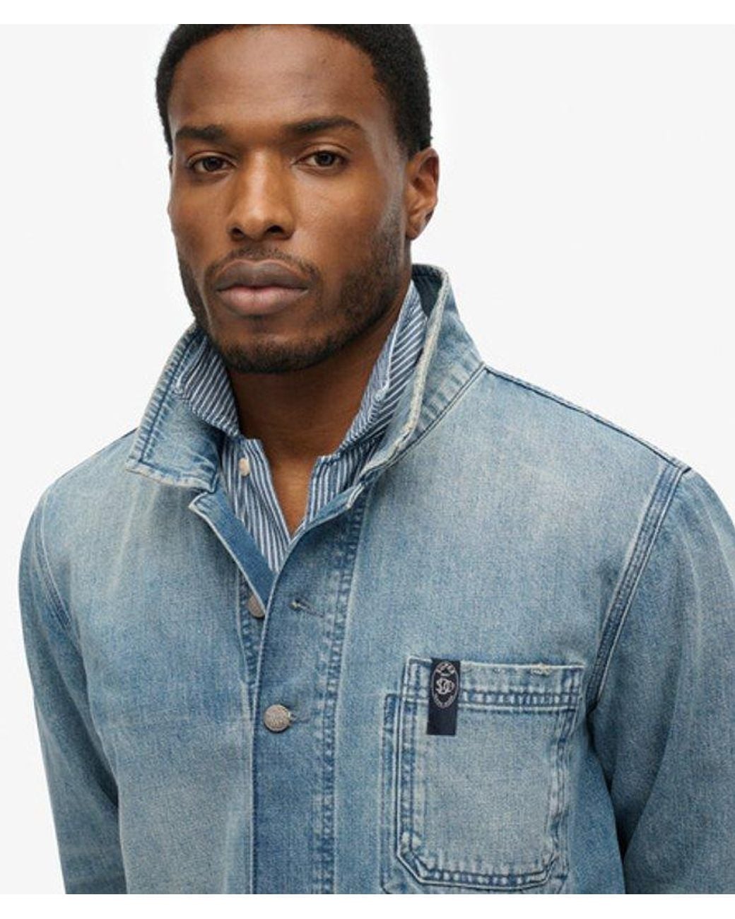 Superdry Blue & Co The Merchant Store - Denim Workwear Jacket for men