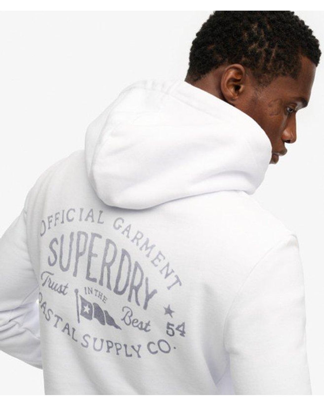 Superdry White & Co Lo-fi Dockside Embroidered Hoodie for men