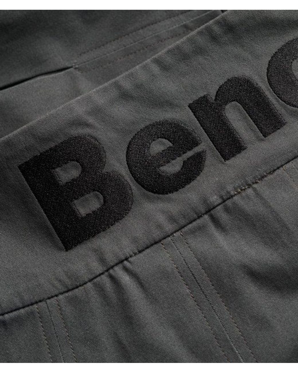 Superdry Gray Bench X & Co Bench Logo Pleated Twill Mini Skirt