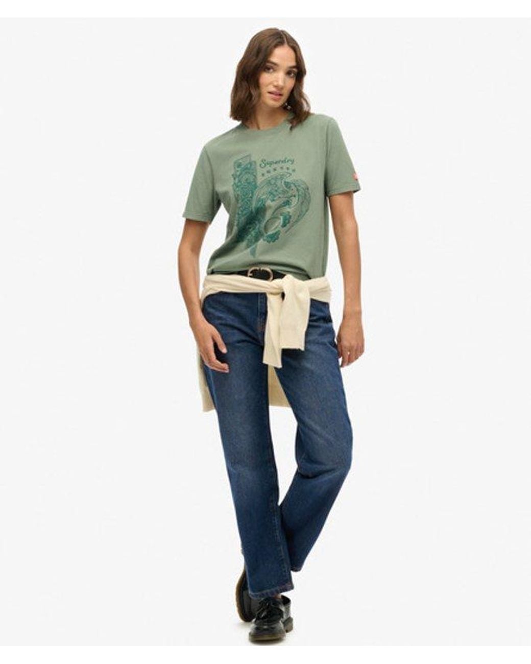 Superdry Green & Co Tokyo Narrative Relaxed T-shirt