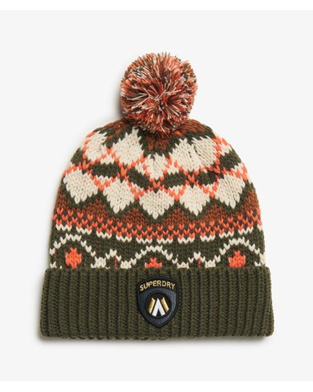 Superdry Multicolor & Co Apres Ski Knitted Beanie Hat for men