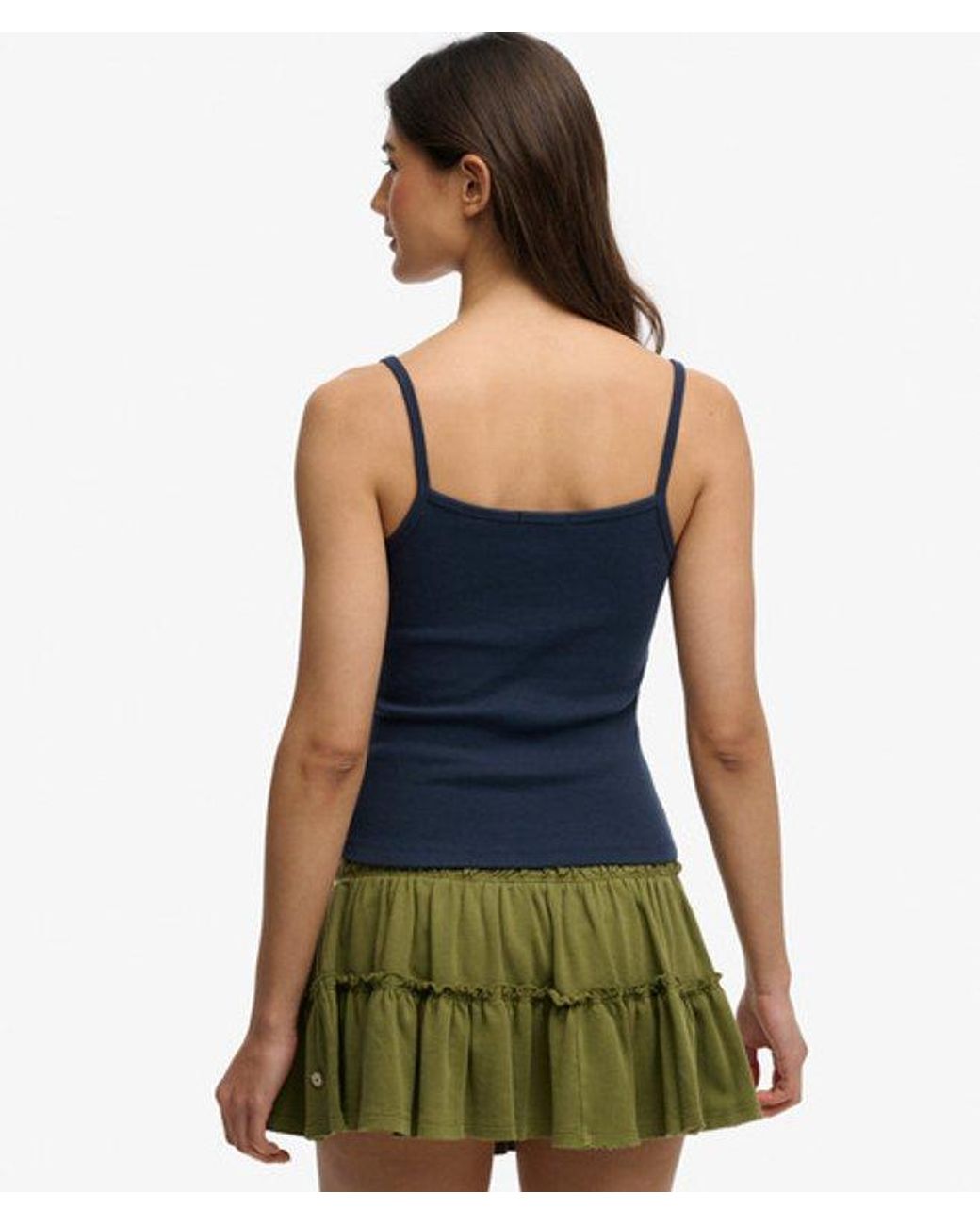 Superdry Blue & Co Athletic Essentials Graphic Print Cami Top
