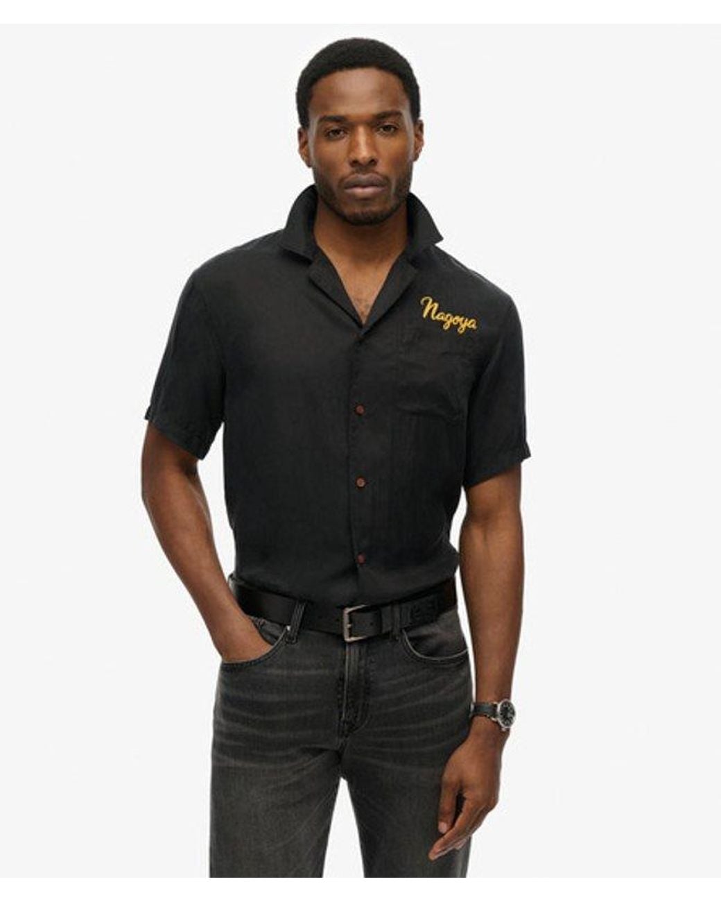 Superdry Black & Co Merchant Suika Shirt for men