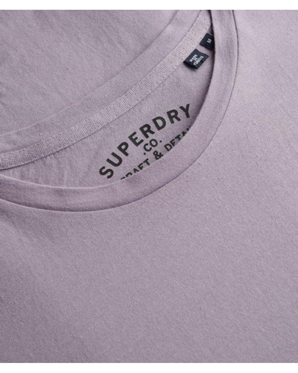 Superdry Purple & Co Classic Essential T-shirt for men
