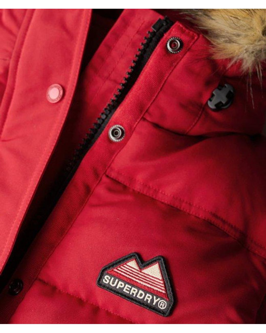 Superdry Red & Co Everest Faux Fur Gilet