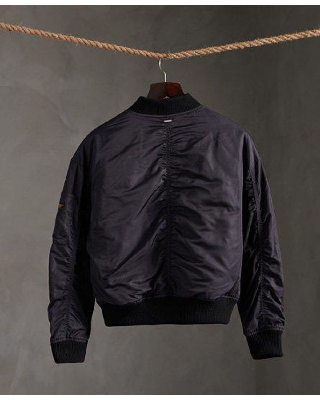 superdry quilted utility bomber jacket