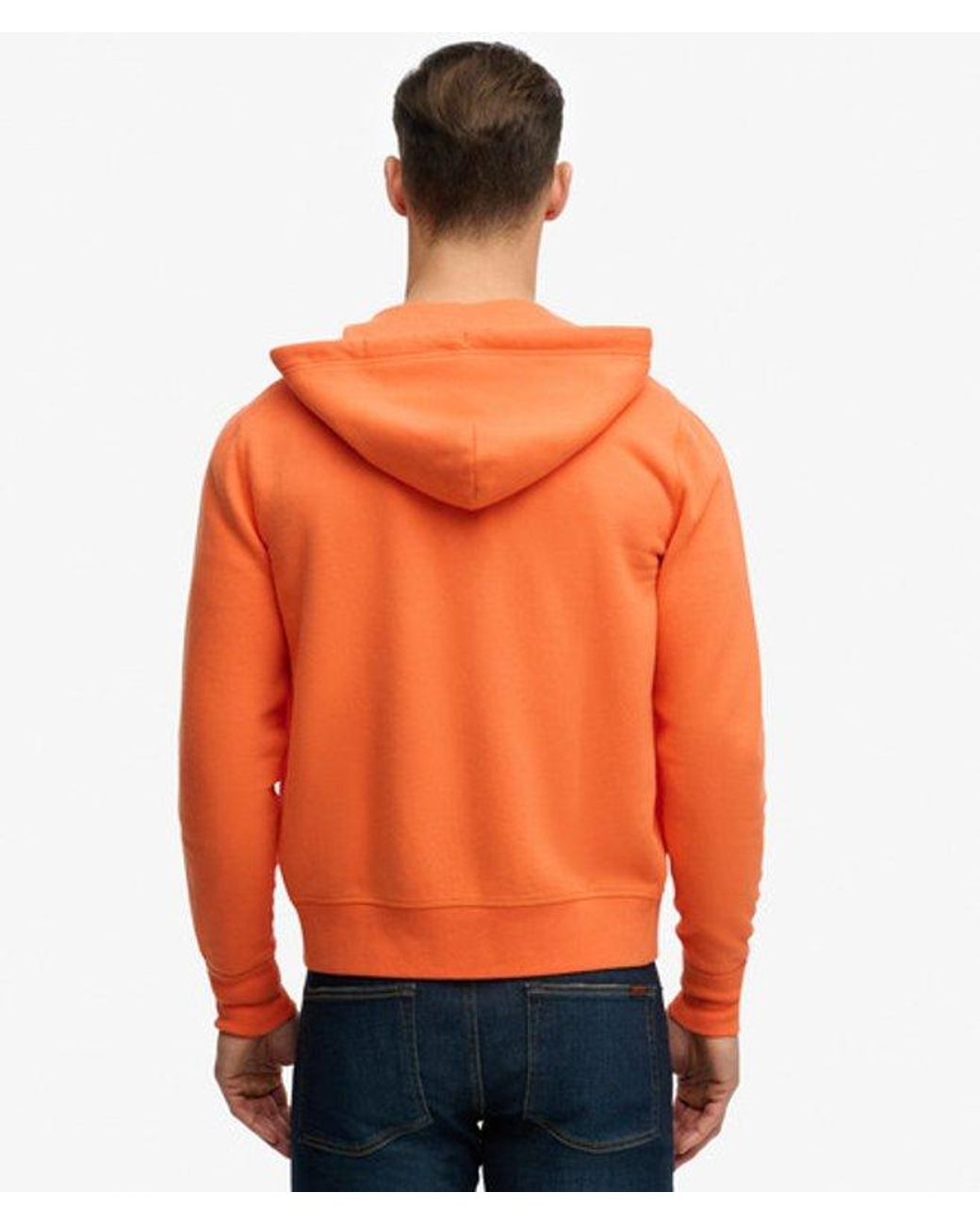 Superdry Orange & Co Monogram Embroidered Zip Hoodie for men