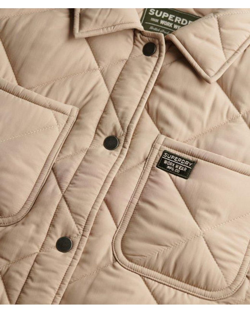 Superdry Natural Quilted Chore Liner Jacket