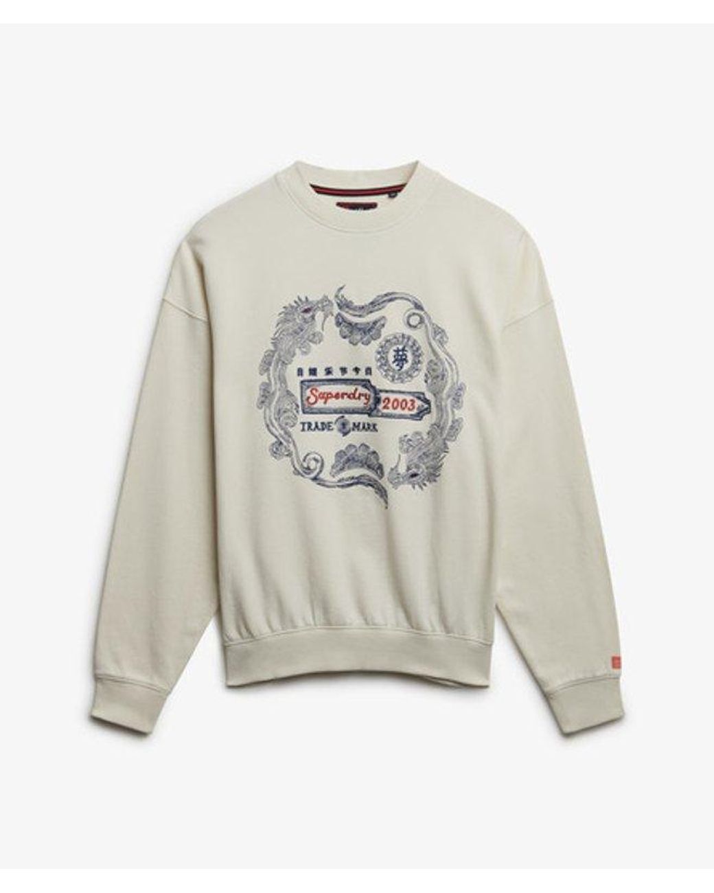 Superdry White & Co Tokyo Narrative Oversized Sweatshirt