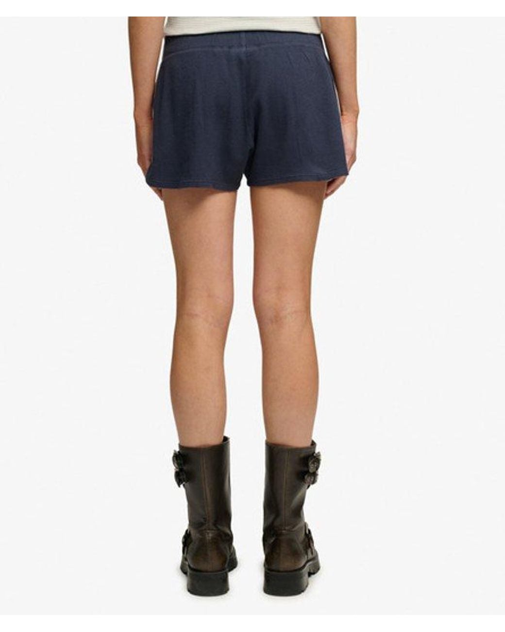 Superdry Blue & Co Athletic Essentials Waffle Retro Shorts