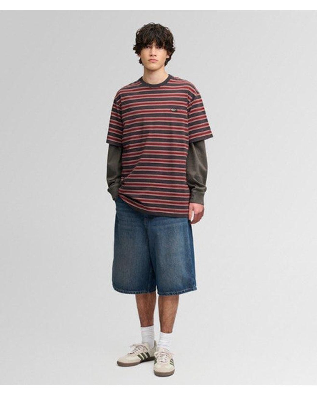 Superdry Red & Co Oversized Stripe T-shirt for men