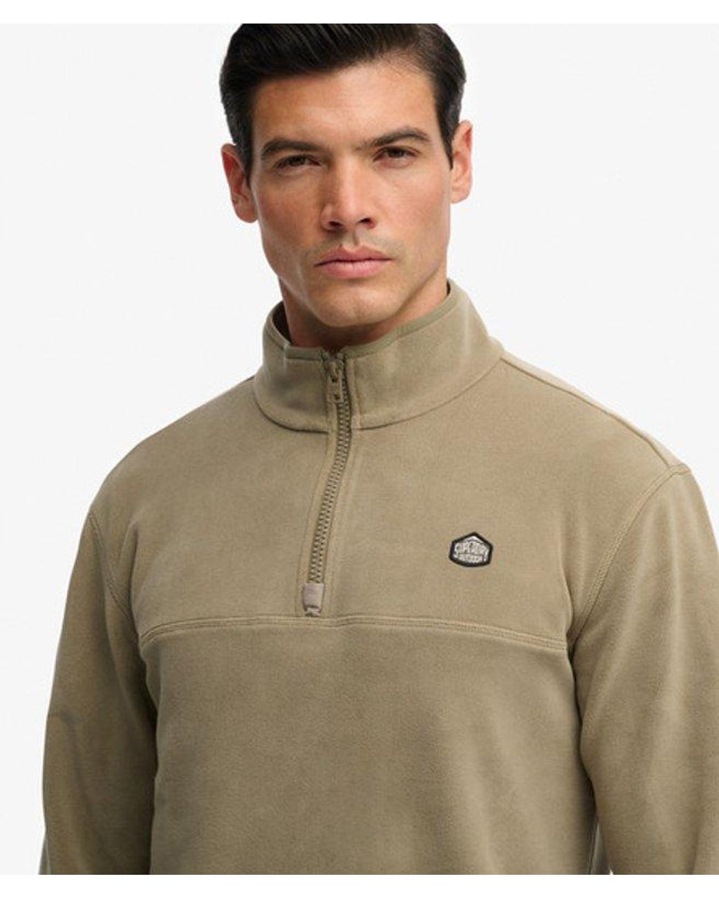 Superdry Green Expedition Fleece Half Zip for men