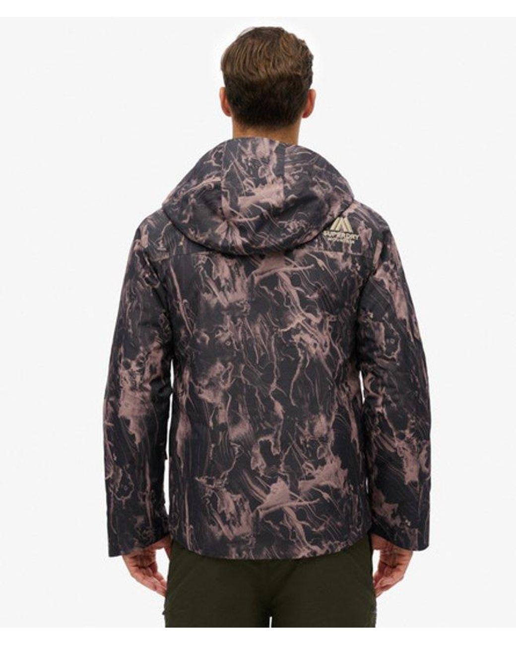 Superdry Black & Co Hooded Ski Shell Jacket for men